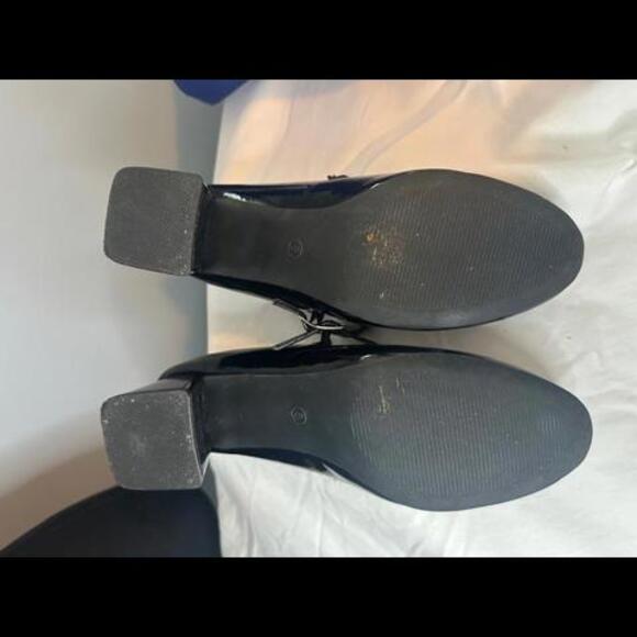 EUC Trary Shoes Women, Chunky Mary Janes Heels Size 8 - Picture 3 of 5